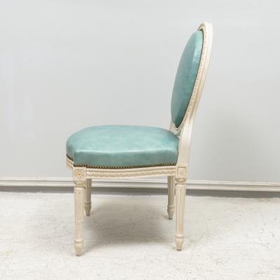 Set of 8 Louis XVI Style Painted Dining Chairs