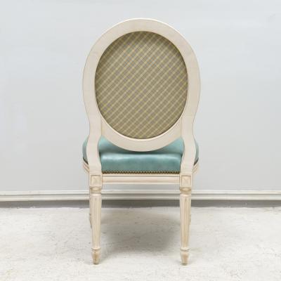 Set of 8 Louis XVI Style Painted Dining Chairs