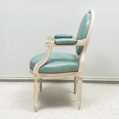 Set of 8 Louis XVI Style Painted Dining Chairs