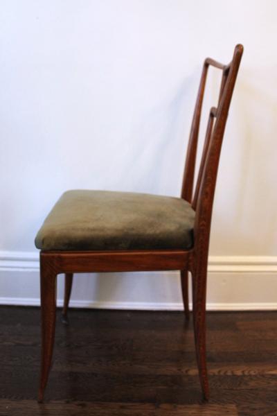 Set of 8 Mid Century Oak Dining Chairs