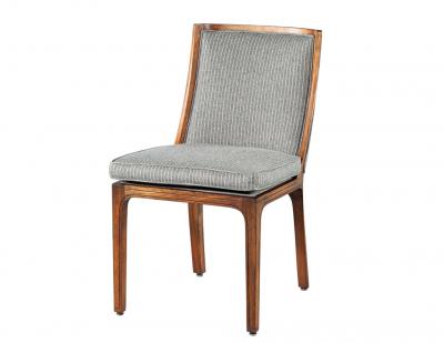 Set of 8 Vintage Curved Back Walnut Dining Chairs by Nienkamper