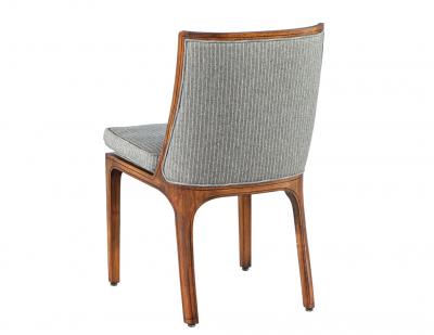 Set of 8 Vintage Curved Back Walnut Dining Chairs by Nienkamper