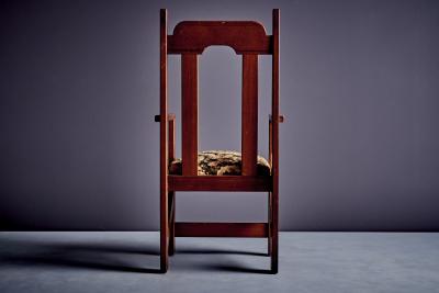 Set of 8 handcrafted Redwood Dining Chairs