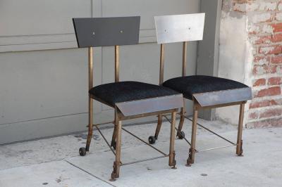 Set of 8 one of a kind modernist dining chairs