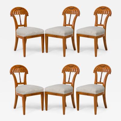 Set of 9 Josef Danhauser Biedermeier Viennese Dining Side Chairs