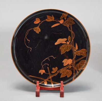 Set of 9 Lacquered Trays in Original Box
