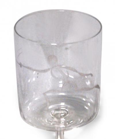 Set of 9 Mid Century Crystal Liqueur Glasses
