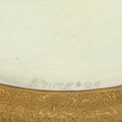 Set of Antique Coalport Porcelain Dinner Plates Depicting English Fish