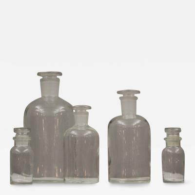 Set of Apothecary Bottles Jars