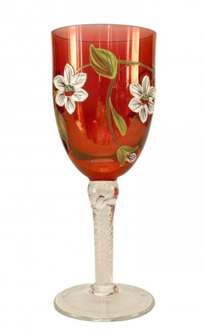 Set of Continental German Decanter and 6 Glass