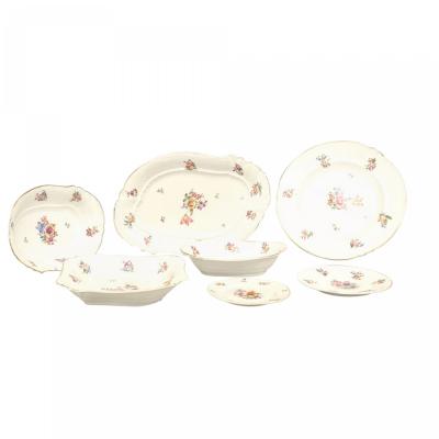 Set of Continental German Porcelain Dinner Service