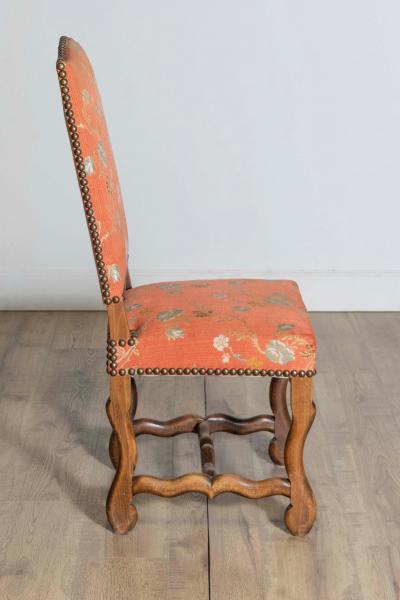 Set of Eight 20th Century French Mutton Leg Side Chairs