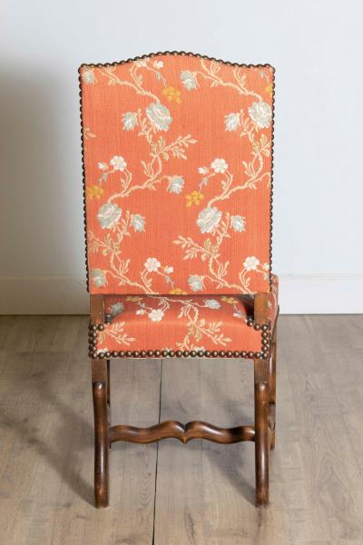 Set of Eight 20th Century French Mutton Leg Side Chairs