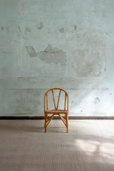 Set of Eight Bamboo Chairs 1970s