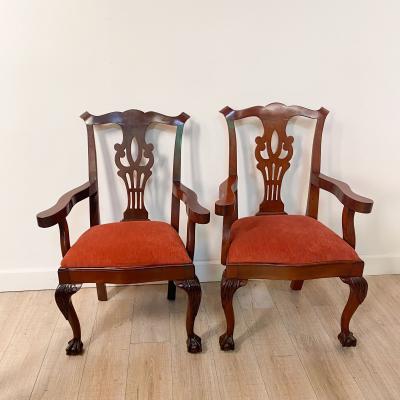 Set of Eight Chippendale Style Chairs