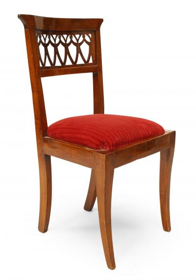 Set of Eight Continental Baltic Mahogany Side Chairs