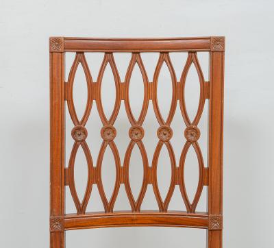 Set of Eight Continental Dining Chairs in the Neoclassic Manner