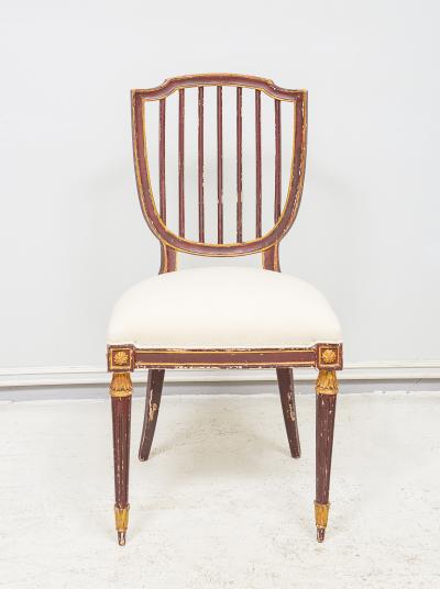Set of Eight Dining Chairs in the Neoclassic Manner