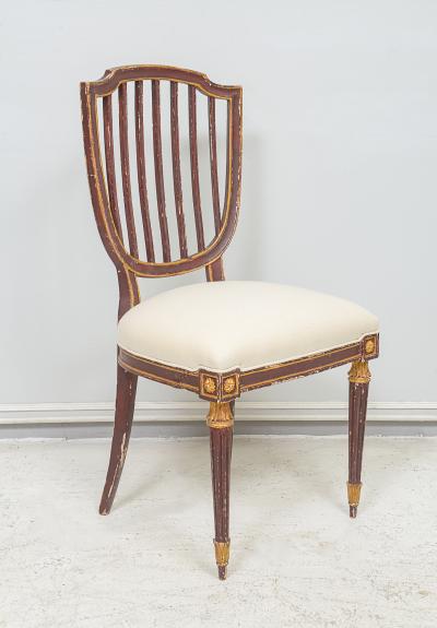 Set of Eight Dining Chairs in the Neoclassic Manner