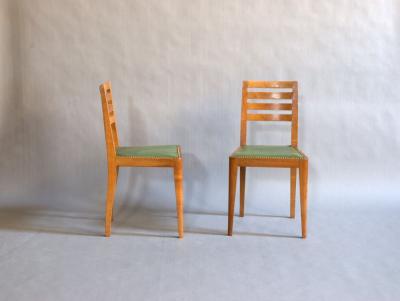 Set of Eight French Art Deco Chairs