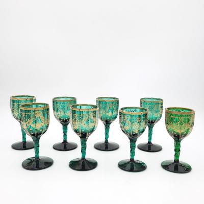 Set of Eight French Wine Glasses Late 18th Century