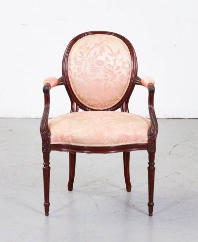 Set of Eight Georgian Style Armchairs