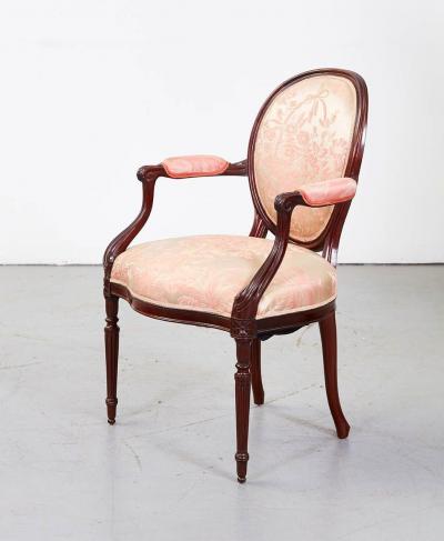 Set of Eight Georgian Style Armchairs