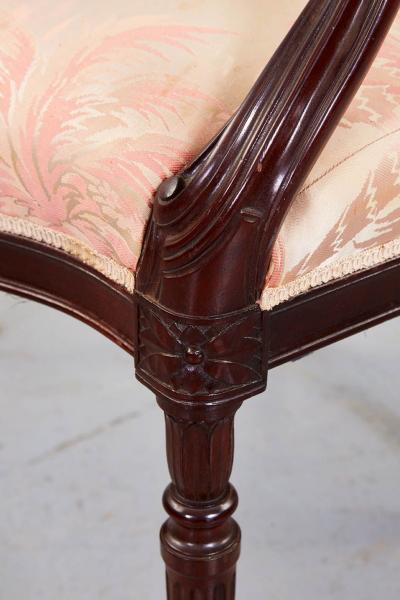 Set of Eight Georgian Style Armchairs
