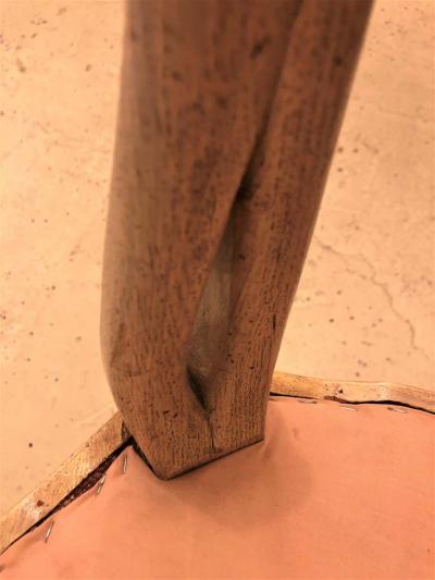 Set of Eight Hollywood Regency Style Louis Pistono Distressed Dining Chairs