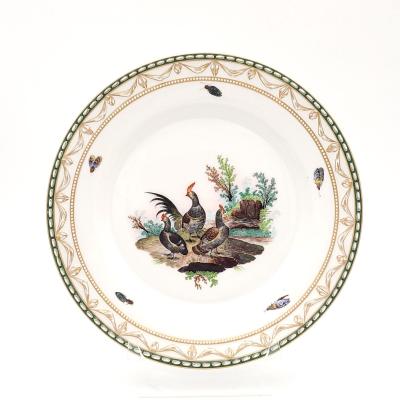 Set of Eight KPM Bird Plates Germany circa 1870