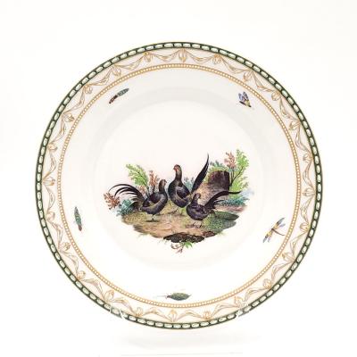Set of Eight KPM Bird Plates Germany circa 1870