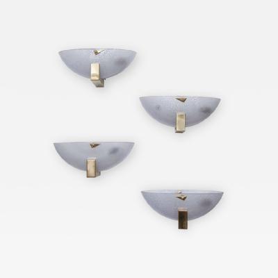 Set of Eight Murano Glass Sconces