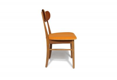 Set of Eight Restored Danish Modern Oak Teak Dining Chairs circa 1960