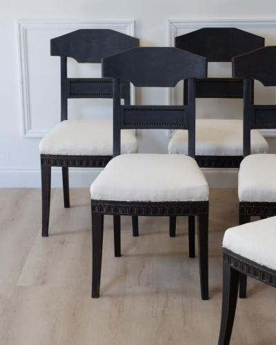 Set of Eight Swedish Chairs circa 1840
