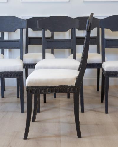 Set of Eight Swedish Chairs circa 1840