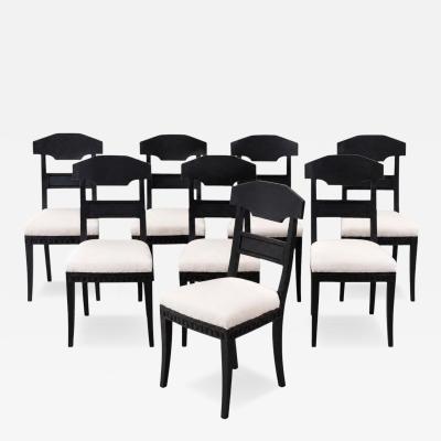 Set of Eight Swedish Chairs circa 1840