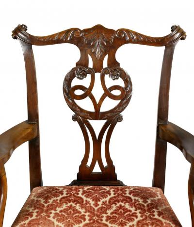 Set of Eight Waring And Gillow George III Style Mahogany Dining Chairs