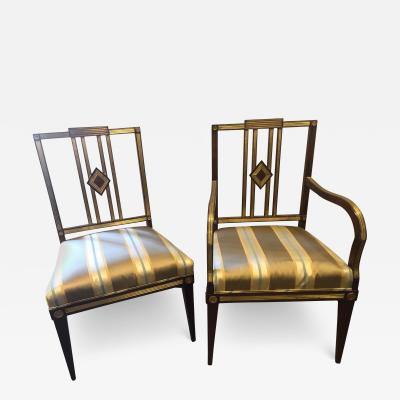 Set of Eleven 19th Century Russian Neoclassical Dining Chairs