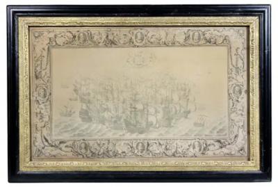 Set of Eleven Colored Engravings of the Defeat of the Spanish Armada