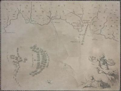 Set of Eleven Colored Engravings of the Defeat of the Spanish Armada