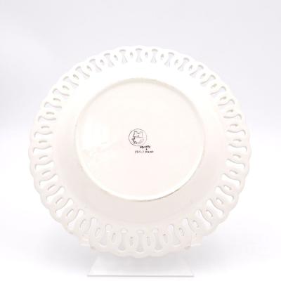 Set of Eleven Reticulated and Enameled Ceramic Bowls Italy circa 1975