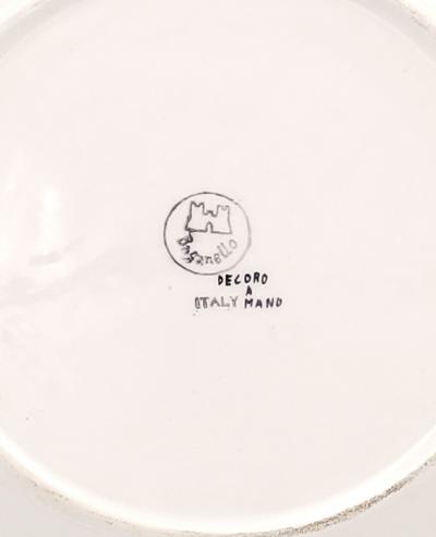 Set of Eleven Reticulated and Enameled Ceramic Bowls Italy circa 1975