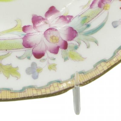 Set of English Victorian Floral Porcelain Plates