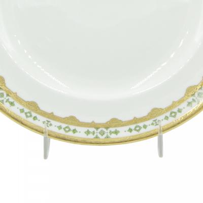 Set of English Victorian Porcelain Tiffany Dinner Plates
