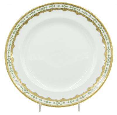 Set of English Victorian Porcelain Tiffany Dinner Plates