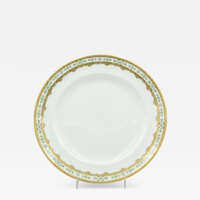 Set of English Victorian Porcelain Tiffany Dinner Plates