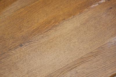 Set of Five Brutalist Solid Oak Dining Chairs Europe 1970s