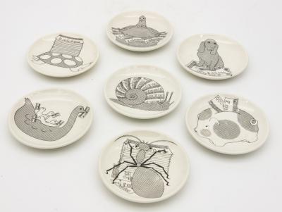 Set of Fornasetti Coasters Snails