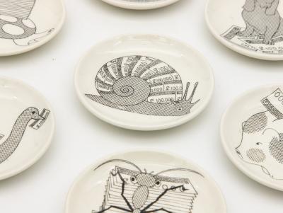 Set of Fornasetti Coasters Snails
