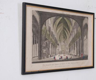 Set of Four 18th Century French Hand Colored Lithographs